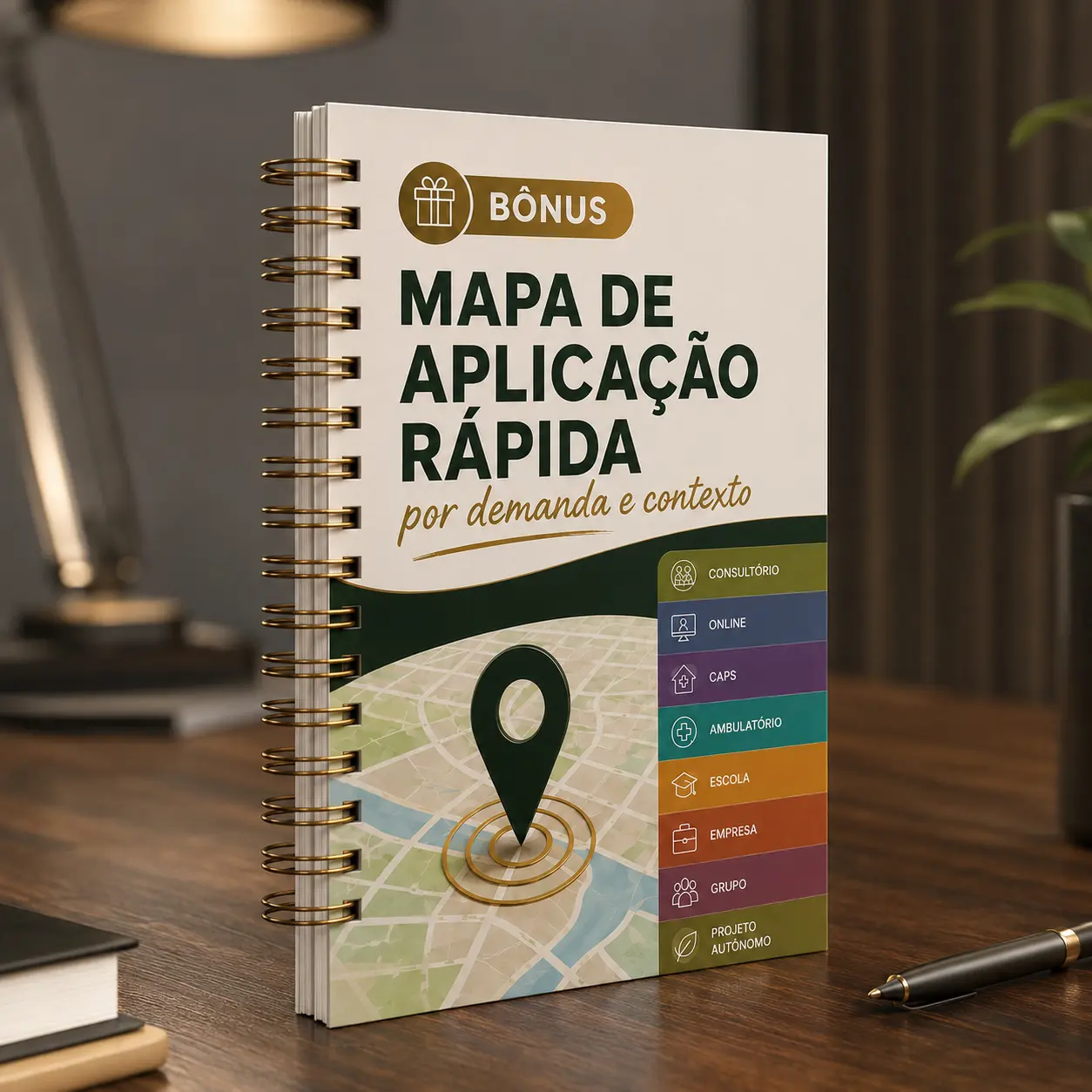 Mapa de aplicação rápida por necessidade e contexto